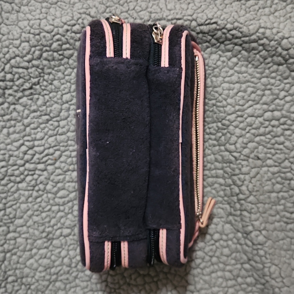 Rare Y2K Juicy Couture Make-up Bag/Organizer Dark Blue And Pink - Picture 9 of 14